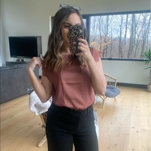 Express Mauve Workwear Top